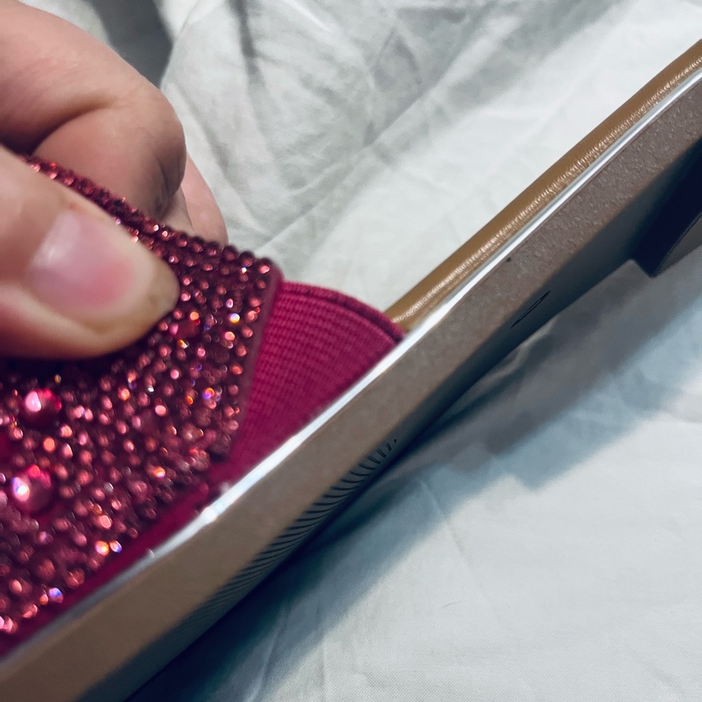 Women's Rhinestone Slide Sandals - pink - Picture 6 of 8